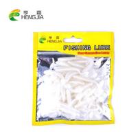HENGJIA Soft Grubs masalas T-uodegės sliekų lervų masalai žūklės reikmenys 50 vnt. 1bag sent as picture yellow