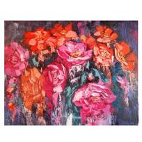5d Diamond Painting Poppies Cross Stitch Kit Stickers Diamond Embroidery Flower Christmas Decoration 20X30CM black