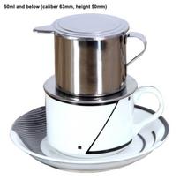 Yousheng lašelinio filtro gaminimo aparatas 50/100 ml Vietnamo stiliaus nerūdijančio plieno kavos puodelio užpilas 50ml