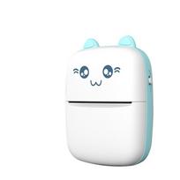 Portable Pocket Instant Photo Printer Bluetooth Thermal Printers Office Electronics Photos And Bills Printer mėlyna