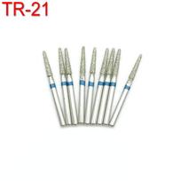 10 vnt Dental Diamond FG didelės spartos kapos, skirtos poliruoti ir išlyginti dantų kapas 1,6 mm TR-21 odontologo įrankis TR-21 white