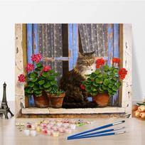 Menas „Pasidaryk pats“ Tapyba pagal skaičius Deimantinė tapyba Aliejinė tapyba Pomėgiai Skaičiai Tapyba Namų dekoras Skaitmeninė aliejinė tapyba 40x50cm no frame gray
