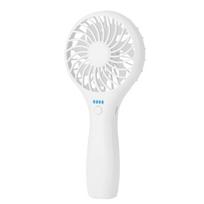 Handheld USB Fan Cooling Mini Fan 3 Speed Air Cooler Fan LED Light for Car Home balta