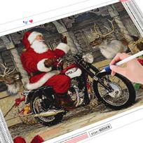Diamond Painting Santa Claus Full Drill Handicraft New Arrival Diamond Embroidery Cartoon Rhinestone Kit Christmas Gift Full Round 20X30CM gray