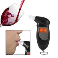 Digital Alcohol Breath Tester Breathalyzer Analyzer LCD Backlight Display Safe Driving black
