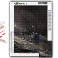 5D „pasidaryk pats“ deimantų siuvinėjimo žaidimas „Dark Souls“ deimantų tapybos mozaikos namų dekoravimas Full Square 20X30CM black