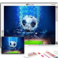 5D „pasidaryk pats“ ugnies ir vandens futbolo kryžminio dygsnio cirkonio deimantų piešinys, siuvinėjimas, mozaikos namų dekoras Full Round 20X30CM