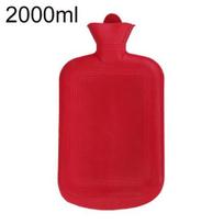 Puntos 500/1000/1750/2000ml nešiojamas guminis žieminis karšto vandens butelio maišelis rankų šildytuvas 2000ml red