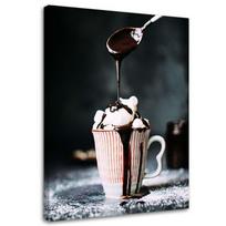 Feeby Canvas print, Kava su zefyrais 40x60 ruda