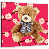 Canvas print Plush teddy bear 30x30 ruda