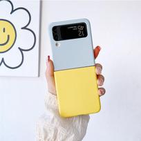For Samsung Galaxy Z Flip 4 3 Case Fashion Cute Candy Colorful Folding Shockproof Anti -Drop Back Protection Cover Accessories For Galaxy Z Flip 4