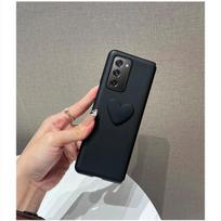 Stylish Wrist Ring Phone Case For Samsung Galaxy Z Fold 3 Z Fold 2 5g Z Fold 4 W21 Heart Protective Cover Funda For Galaxy Z Fold 3 gray