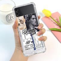 Great Art Aesthetic David Mona Lisa Case For Samsung Galaxy Z Flip 3 4 5g Funda Z Flip3 Clear Pc Hard Shockproof Phone Shell Samsung Z Flip 5G black
