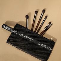 OVW 6 pcs Goat Hair Natural Pincel Maquiagem Profissional Eye Shadow Makeup Brushes Set kit Nake Kabuki with brush bag juoda