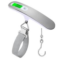 Stainless steel portable luggage electronic scale Portable express electronic scale Digital luggage scale black
