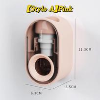 Automatinis dulkėms atsparus dantų pastos dozatorius prie sienos laikiklis Vonios kambario priedų rinkinys dantų pastos spaustukas LM rožinė