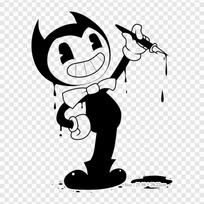 Bendy And The Ink Machine Bendy And The Ink Machine Iron on Heat Transfer Printing Vinyl Patches Sticker for Clothes DIY Appliques Washable Patches white
