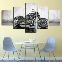 Moduliniai paveikslai HD spaudiniai Namų dekoras 5 vnt. Lovos galvūgalio foninė sieninė dailė Motociklo drobės tapyba Meno kūrinys Kūrybiškas plakatas 20x35cm*2  20x45cm*2  20x55cm*1