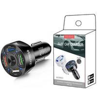 Car Charger Adapter,4 Ports USB Fast Car Charger QC3.0,Quick Car Phone Charger with LED Light Display,Compatible with iPhone,Galaxy S20 Ultra and More 7x3.6x3.6cm juoda