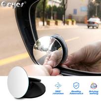 360 Degree HD Blind Spot Mirror Adjustable Car Rearview Convex Mirror for Car Reverse Wide Angle Vehicle Parking Rimless 1pcs