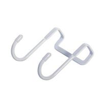 Virtuvė Vonios Spintelė Durų galinės dalies tipas Nebežymi Durys Nugarėlė Kablys Palto kabliukas S tipas Kabliukas be skylių Pack of 1 balta