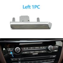 Automobilio oro kondicionavimo mygtukų apdailos panelės klavišų chromuota juostelė BMW X5 X6 F15 F16 2014-2018 pakeitimui Left 1PC gray