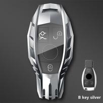 Cinko lydinio automobilio rakto dėklas Dangtelis Mercedes Benz AMG A C E S serijai E200L E300L C260L E260 W204 W212 W176 CLA GLA Automobilio priedai gray