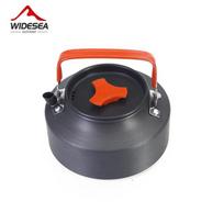 Camping Water Kettle Outdoor Coffee Kettle Tableware Picnic Set Supplies Equipment Utensils Tourism Cookware 1.1L black