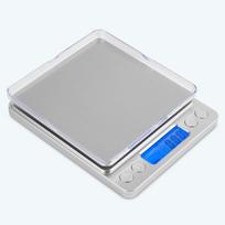 Nerūdijančio plieno virtuvės skaitmeninės svarstyklės 0 1g/3kg Daugiafunkcinės maisto svarstyklės virtuvės svoris (sidabras) gray