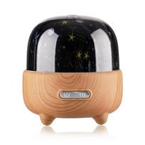 Dc 5v Usb Aromatherapy Air Humidifier Ultrasonic Cool Aroma Essential Oil Diffuser Starry Sky Projection Lamp Mist Maker Fogger USB Cable black