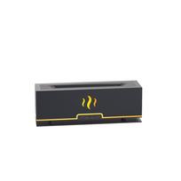 2 viename liepsnos aromato difuzorius oro drėkintuvas su 3d Flame Light 200ml Cool Mist Maker Fogger Led Mute eterinių aliejų lempos difuzoriumi AU gray