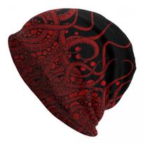 Raudoni čiuptuvai Varnelė kepurė Mezgimo kepurė Unisex Moterys Šauni Unisex Aštuonkojai Kalmarai Galvakojis Cthulhu Šiltos žiemos kaukolės Beanies Kepurės Beanies Hat brown