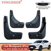 TONLINKER Car Mudguard For BYD SONG PLUS DM-i EV  2022 2023- Front Rear Mudguards Splash Guards Fender Mudflaps 4 Pcs Black A