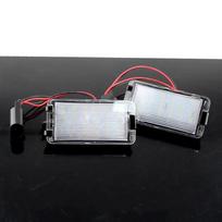 2 vnt. Be klaidų Automobilio LED numerio lentelės žibintai Seat Ibiza 6L nuo Arosa Altea Cordoba MK1 MK2 Leon 1M Toledo 5P 2004-2009 gray