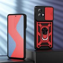 KEYSION atsparus smūgiams dėklas, skirtas Motorola MOTO G84 5G G54 fotoaparato objektyvo apsauginis žiedas, telefono dangtelis, skirtas MOTO Edge 40 Neo 5G for MOTO G84 5G raudona