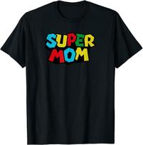 Super tėtis mama Juokingi mama mama arba motinos dienos marškinėliai S