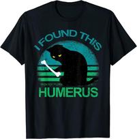 Vintage I Found This Humerus Cats Design Tee Unisex T-shirt S black