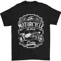 Motociklų ir šoninių priekabų Biker Motorbike Unisex marškinėliai S