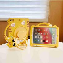 Silikoninis stalinis dėklas, skirtas Apple iPad 6th (2018 m) 9,7 colio A1822 A1823 A1893 A1954 Su rašiklio lizdu „Shell Funda“ iPad 6th 2018 9.7 inchs geltona