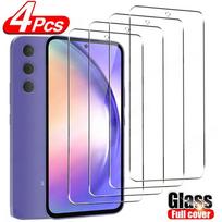 4 vnt. Grūdintas stiklas, skirtas Samsung Galaxy A54 A53 A52 A51 A71 A34 A14 A24 A33 A22 A23 A70 A73 A12 A13 A32 4G 5G Ekrano apsauga iPhone 15 plus gryna