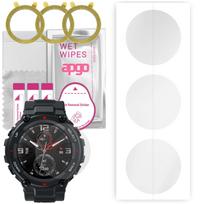 3x apgo Hidrogelio ekrano apsauga Amazfit T-Rex, Hidrogelio plėvelė, su pozicionavimo sluoksniu, lengvas montavimas