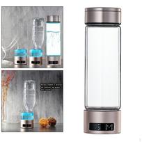 Portable USB Rechargeable Bottle Cups Travel SPE PEM Technology LED Display Adapter 1000-1200ppb gray