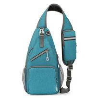 Unisex krūtinės krepšys Paprastas laikymo krepšys Lengvas kelioninis maža kuprinė Crossbody Bag Mada Kasdieniai vienetiniai krepšiai žalia