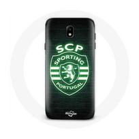 Coque - maniacase - Samsung Galaxy J7 2017 - Noir - Souple - Lumineux SCP Sporting Portugal juoda