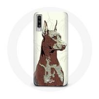 Coque pour Samsung Galaxy A70 Doberman Race de chiens