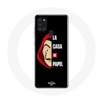 Coque Samsung Galaxy A21S La casa de papel Logo et Masque