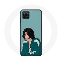 Coque Samsung Galaxy A12 Squid Game Kang Sae Byeok Fanart dessin de visage