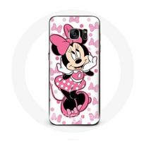 Coque pour Samsung Galaxy S7 Edge Minnie Mouse Dessin animé mignon rose