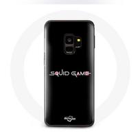 Coque pour Samsung Galaxy S9 Squid Game logo Fond Noir juoda