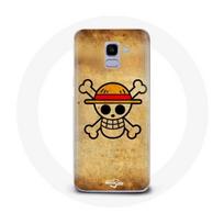 Coque pour Samsung Galaxy A8 2018 One Piece Manga Tete de Mort